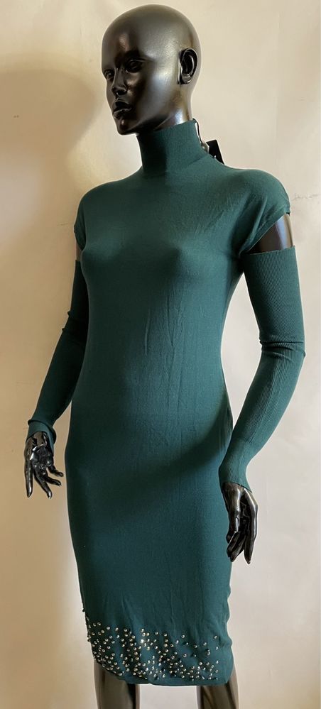 Зелена трикотажна сукня liu Jo зі з‘ємними рукавами