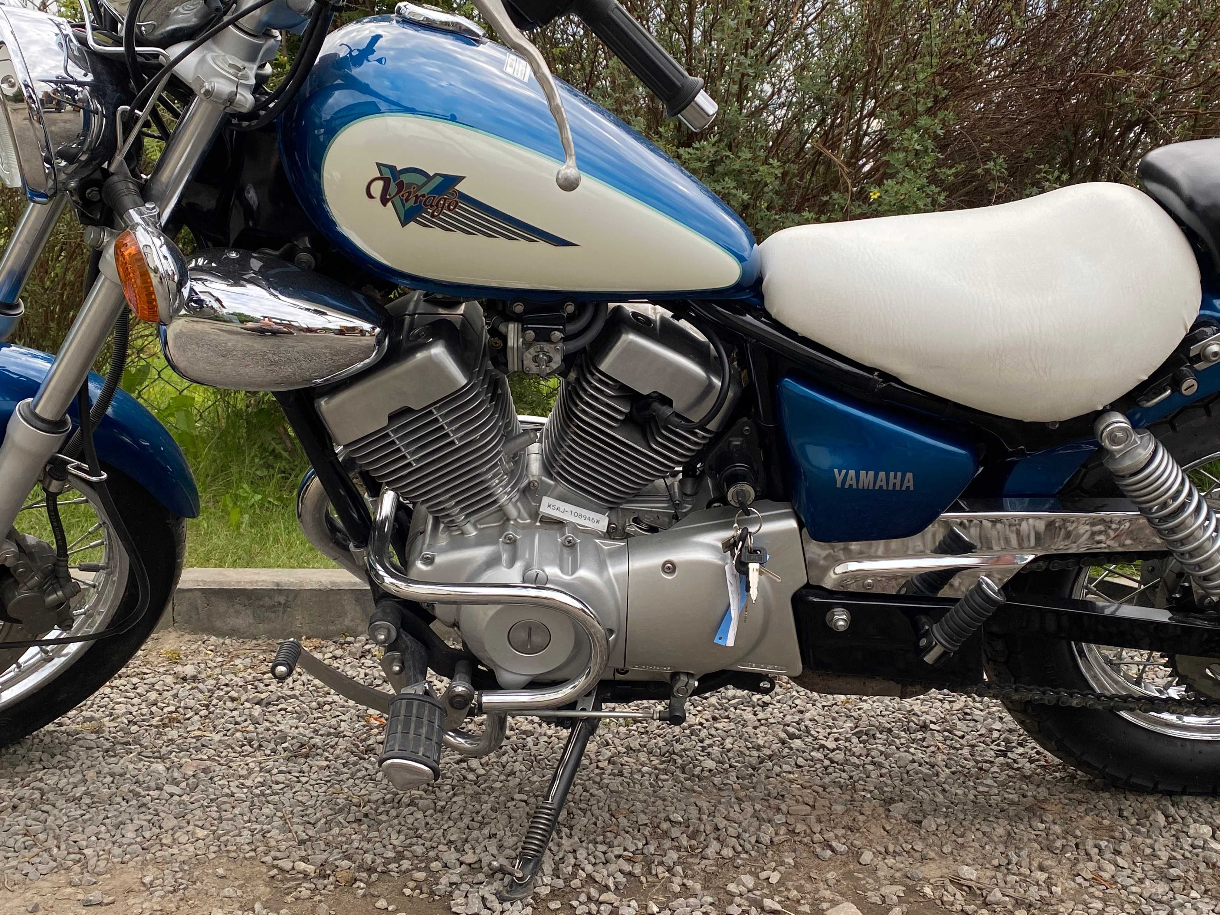 Yamaha Virago 125 19Tys_Piękny kolor_Zadbana_Opłacona_z Niemiec_2001r