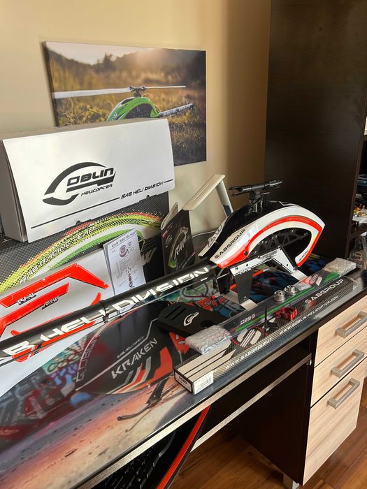 Helikopter RC Goblin Raw 580 zdalnie sterowany model SAB 2 kabiny