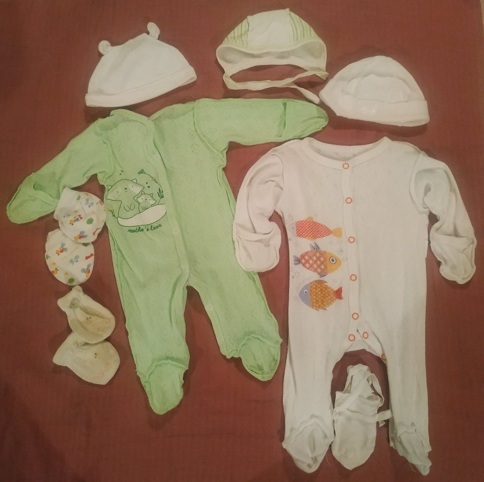Вещи для новорожденной девочки ПАКЕТОМ 50-56 размер