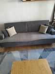 Sofa rozkładana szara