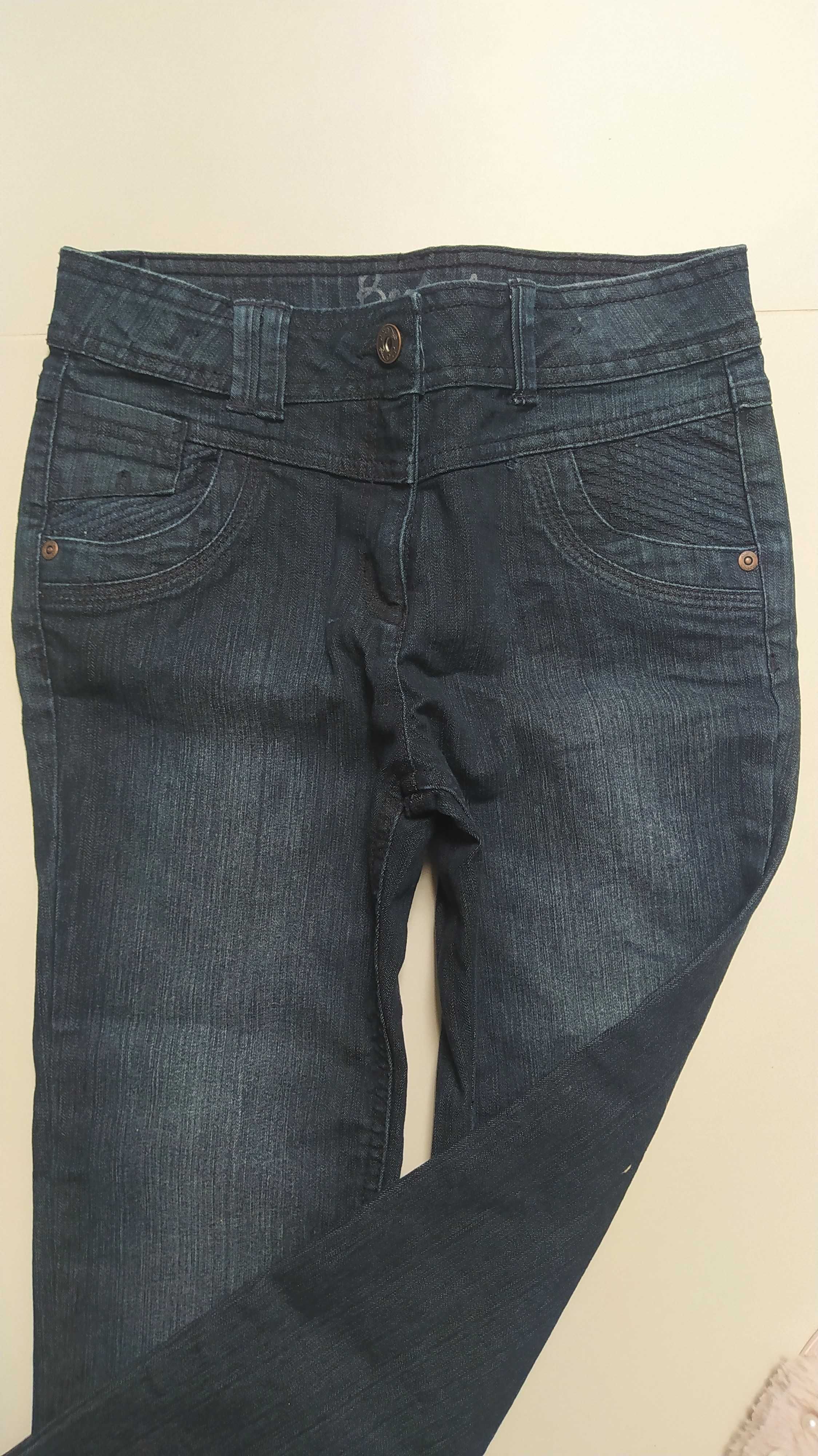 Spodnie jeansy 9/10lat 140 proste nogawki