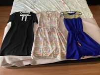 Lote de 3 vestidos curtos