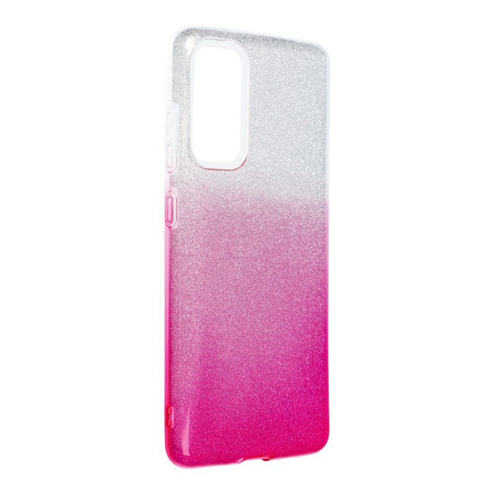Etui Case Plecki Shining Brokat Samsung Galaxy S20 Fe Sreb/Róż + Szkło