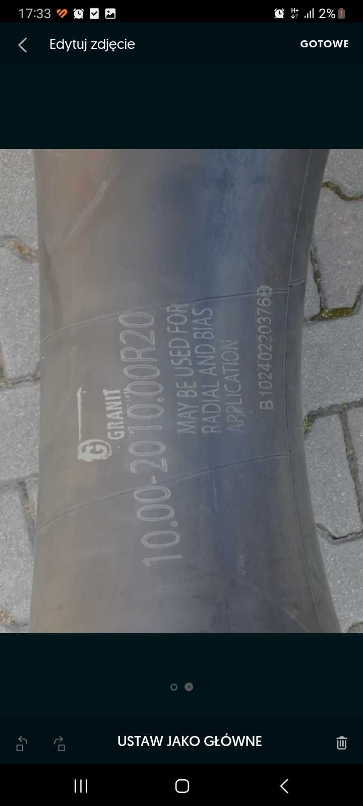 Sprzedam nową dętke GRANIT 10.00x20