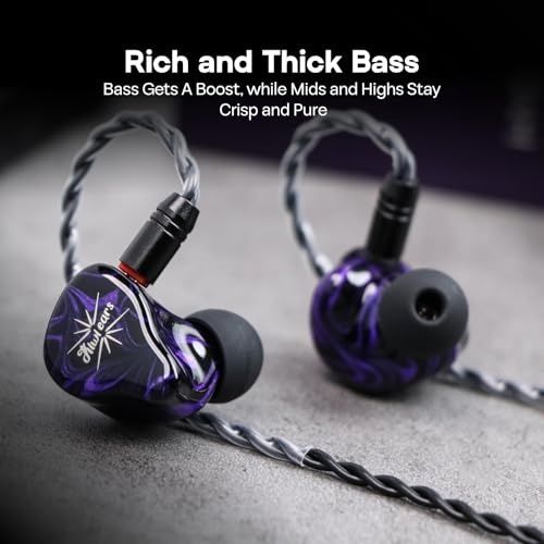 Linsoul Kiwi Ears Quartet 2DD+2BA z ręcznie wykonaną powłoką z żywicy