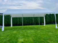 Biały elegancki namiot na wynajem 3x6 m 18m2