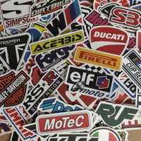 100 Stickers Autocolantes Motas Motard Brands