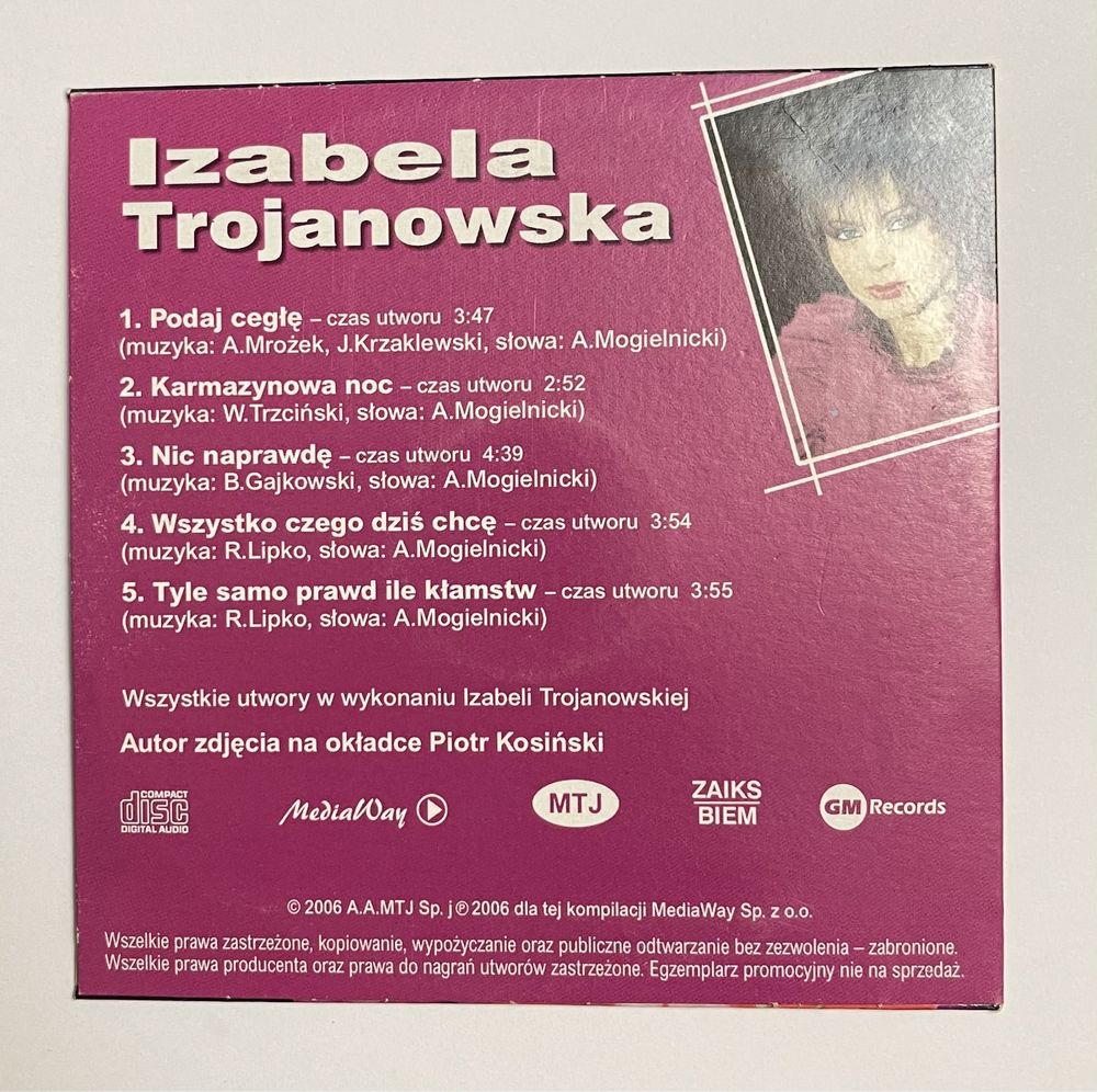 Izabela Trojanowska promo cd