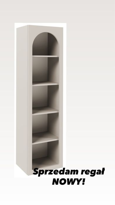 Regal otwarty bezowy NOWY