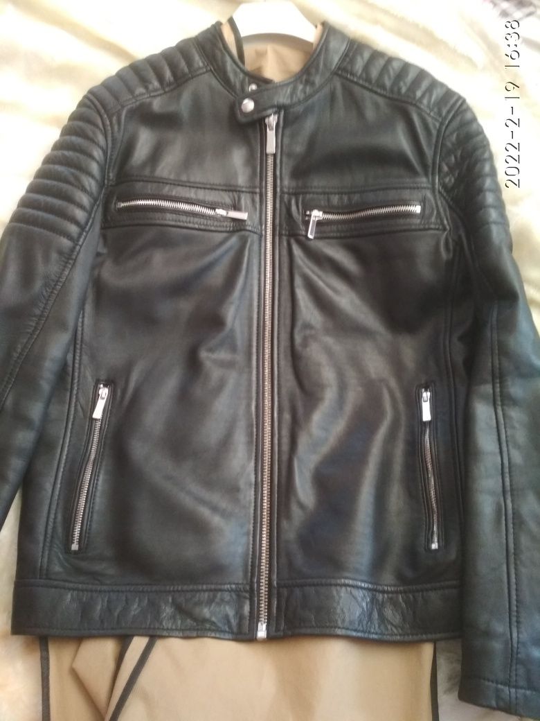 Куртка шкіряна ZARA