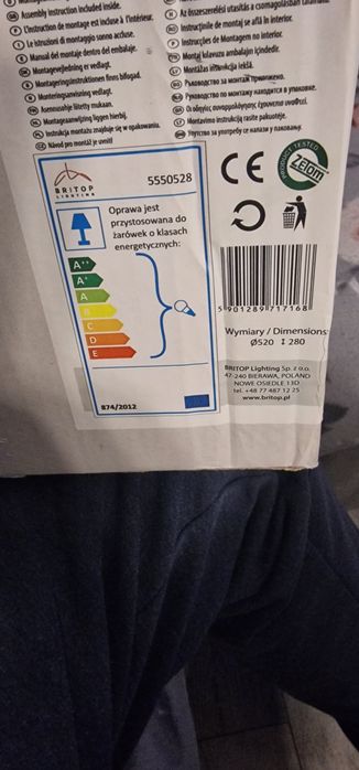 Britop Żyrandol Betty 5x60W E27