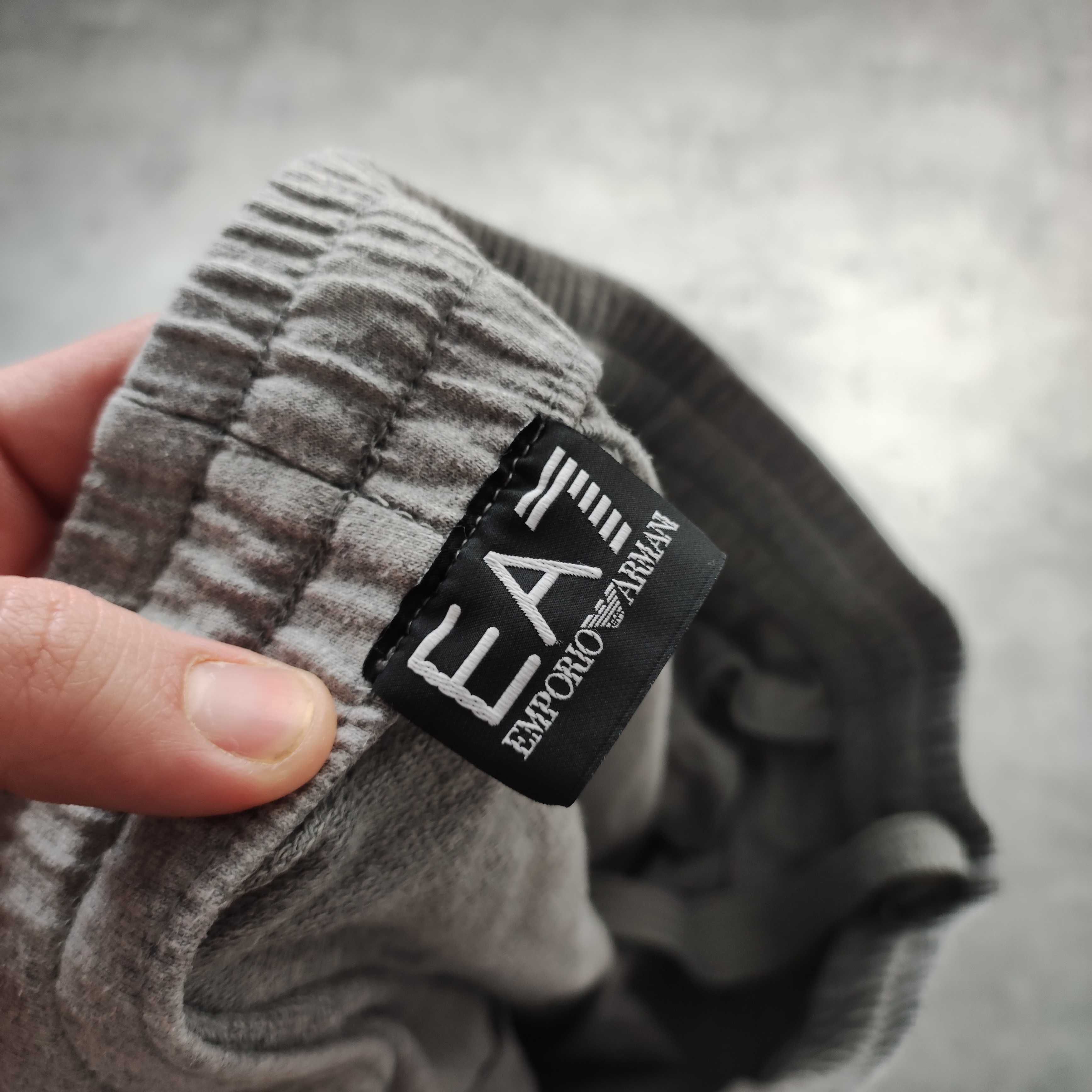 MĘSKIE Spodnie Sportowe Dresy Bawełna EA7 Emporio Armani PREMIUM Logo