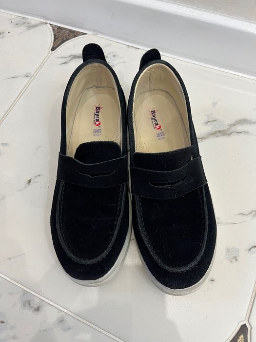 Чоловічі лофери. Натуральний замш