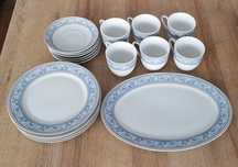 Serwis Ambition herbaciano - kawowy, porcelana, 6 osób-19 części, NOWY