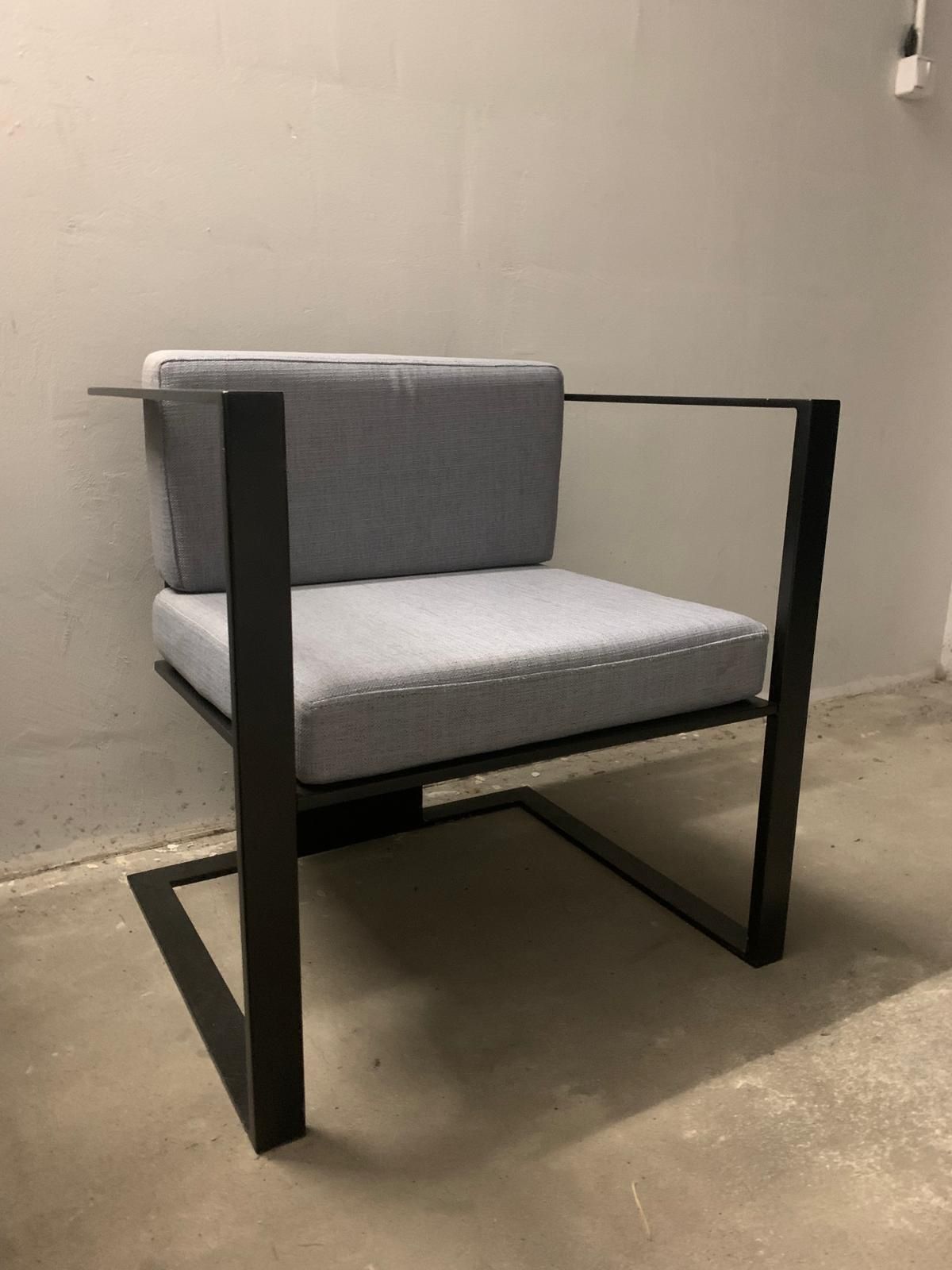 Fotel stalowy loftowy