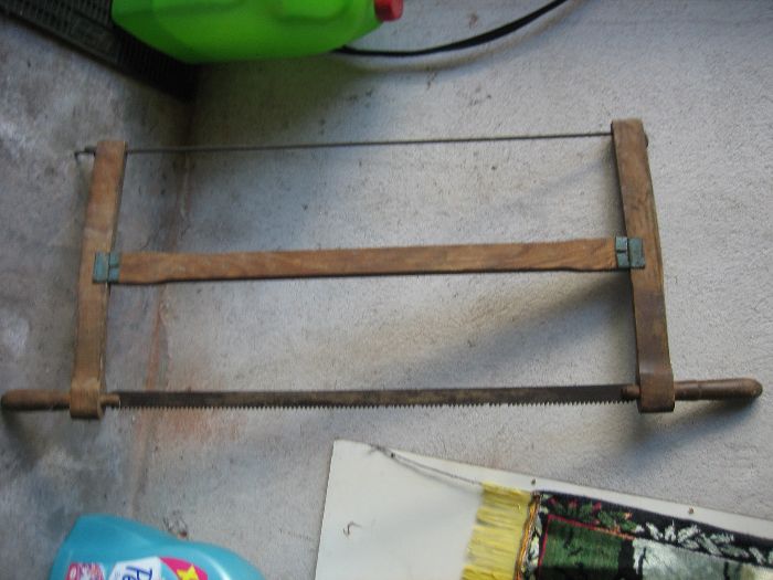 piła ręczna drewniana ,ramowa,zabytkowa