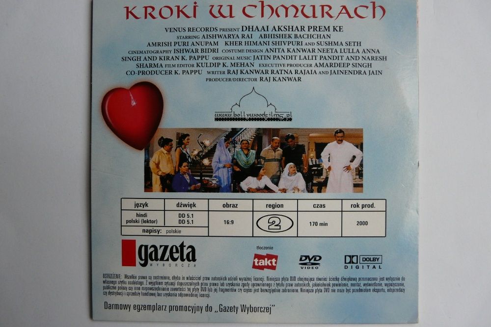 Kroki w chmurach - film DVD