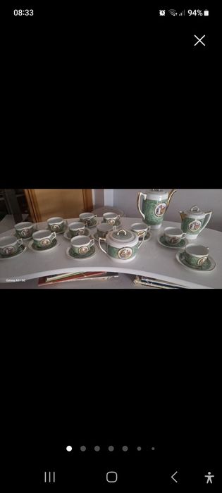 Serviço de chá Vista Alegre antigo