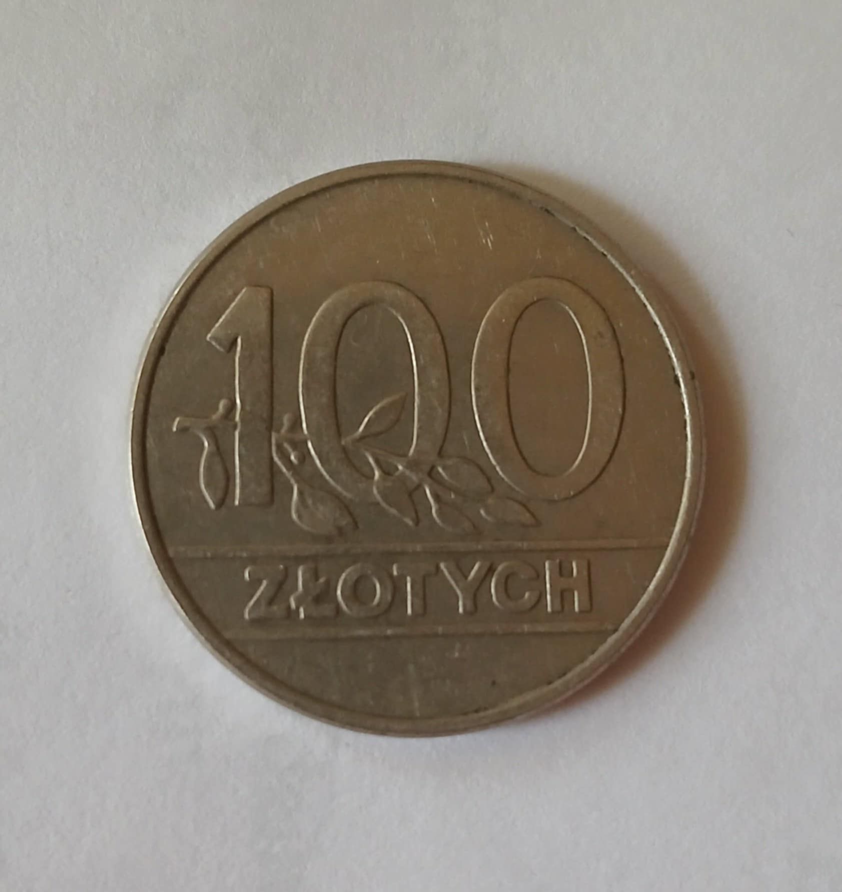 Moneta 100zł z 1990r. PRL