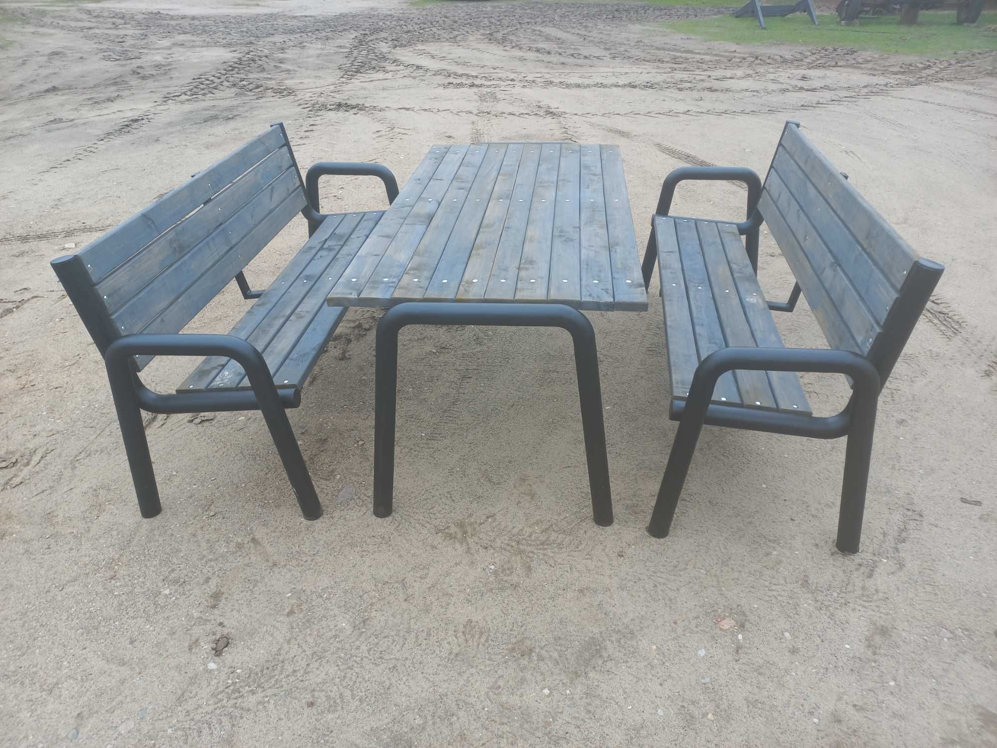 Zestaw ogrodowy stół i ławki