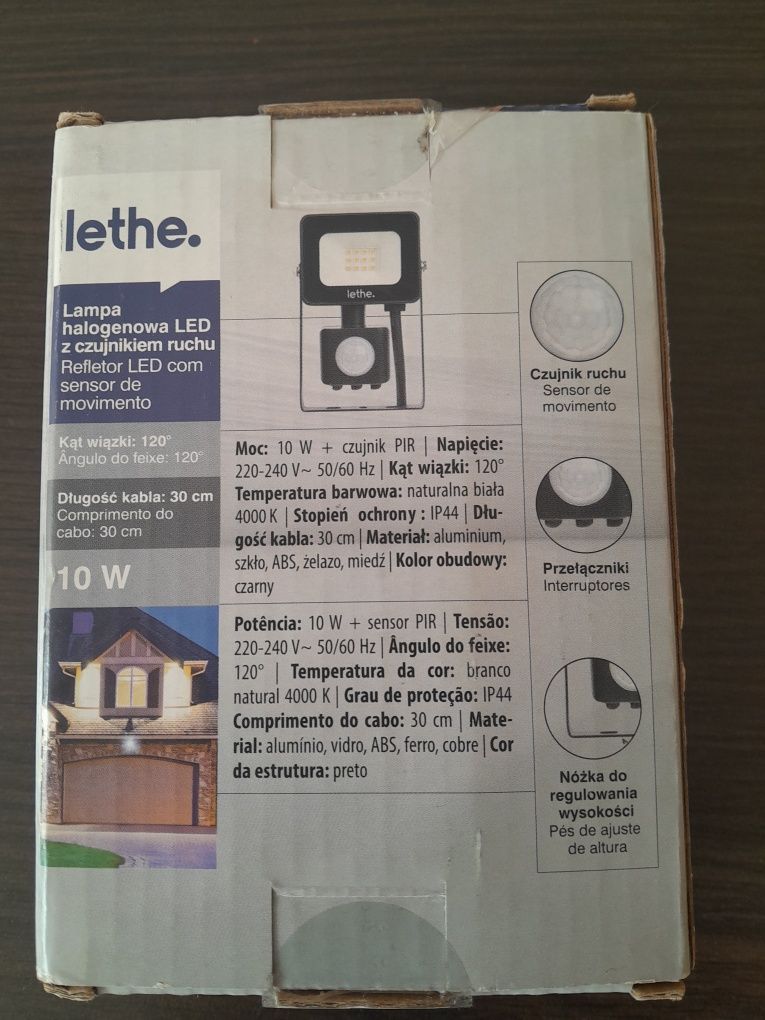 Lampki led czujnik ruchu 10w cena 2sztuki