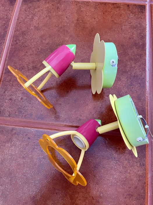 2 candeeiros de parede infantil