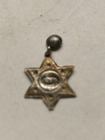 Кулон украшение иудаика еврейская Звезда Давида серебро 84, малый