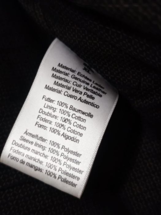 kurtka skórzana czarna vintage JC Collection skóra elegancka Black XXL