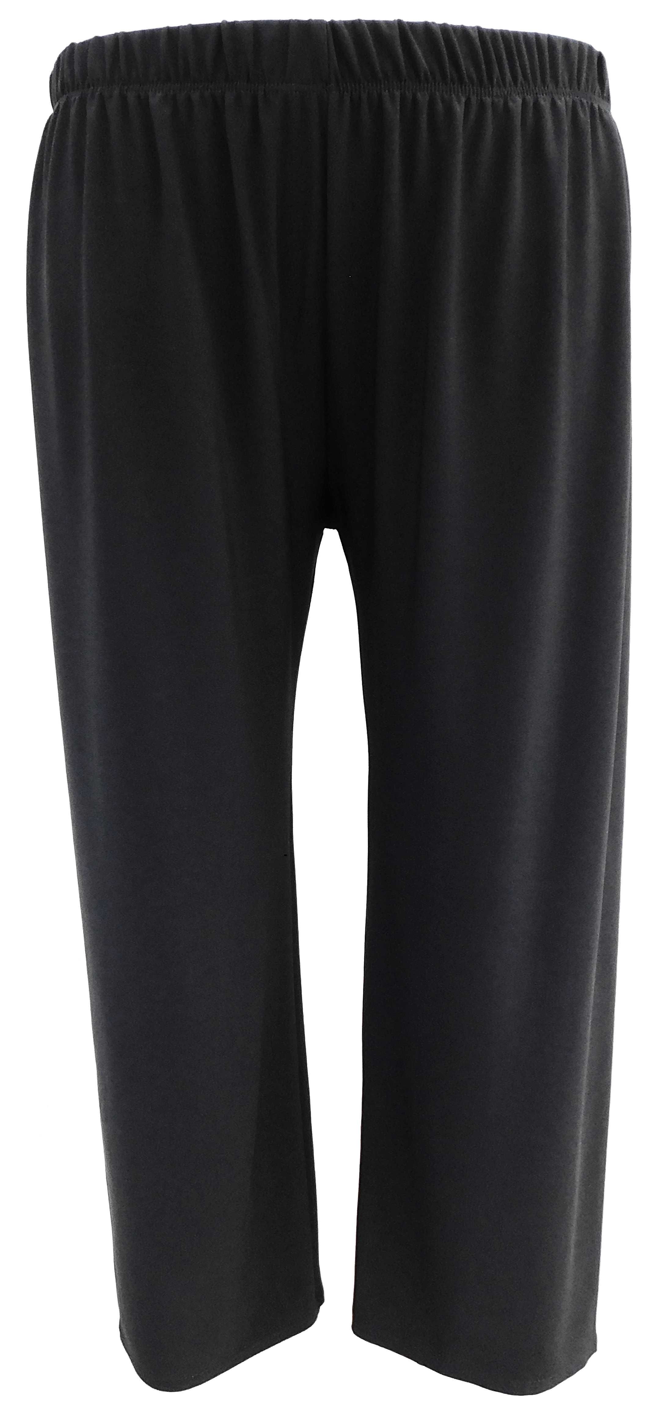 Spodnie wygodne, lejące, czarne, ITY ,  Plus Size 5XL -62/64