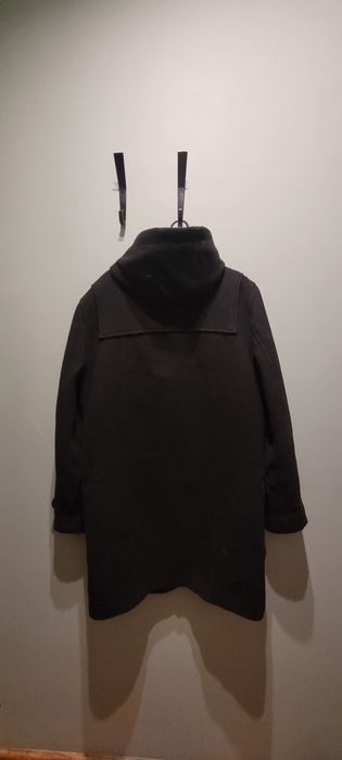 Płaszcz męski z kapturem zimowy