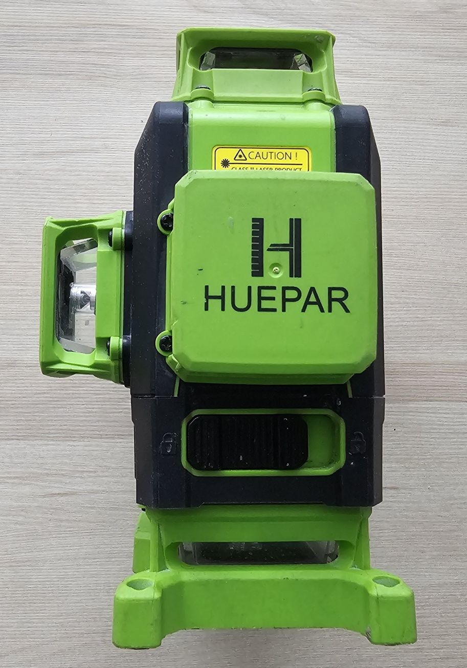 HUEPAR 904DG Aku Laser ZIELONY Wieloliniowy 360° 16-Lini Pilot ZESTAW