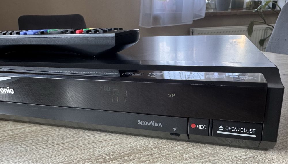 Panasonic DMR-EX77 #Nagrywarka DVD HDD #160GB #HDMI #SD #Dv-in #Pilot