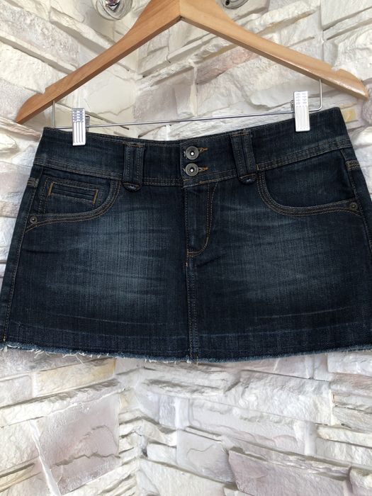 Джинсовая мини юбка