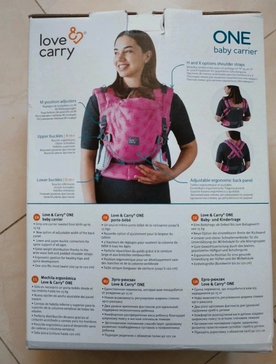 Mochila Babywearing Cinza/Stone