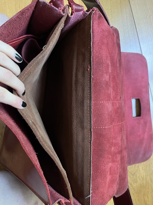 torba listonoszka z prawdziwej skóry