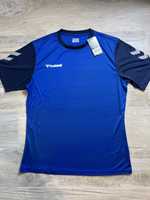 Nowa koszulka meska sportowa Hummel XL niebiesko granatowa outlet