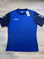 Nowa koszulka meska sportowa Hummel XL niebiesko granatowa outlet