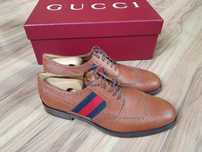Gucci brogue shoes eleganckie buty