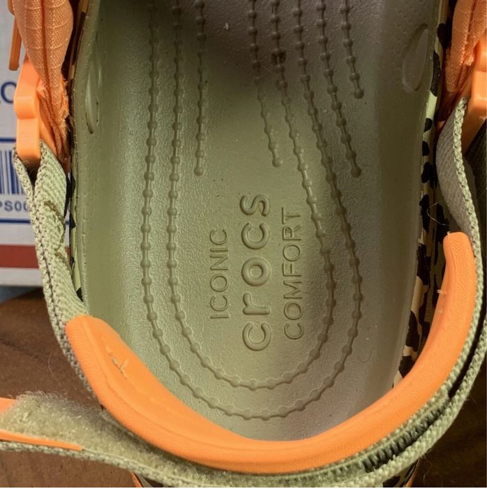 Crocs Hiker XSCAPE Animal Sandal Clog Khaki Leopard W9 сандалі жіночі