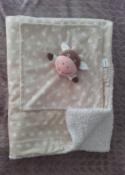 jak nowy kocyk dwustronny minky z przytulanką Babyono