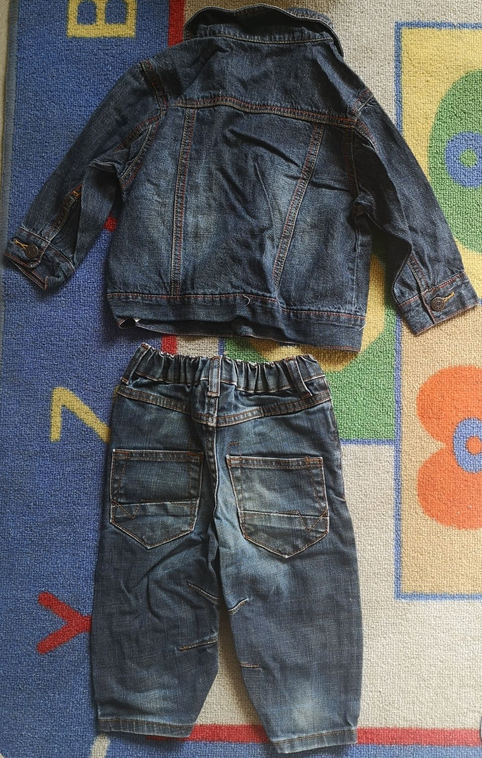 Mothercare kurteczka jeansowa i Next spodnie jeansowe