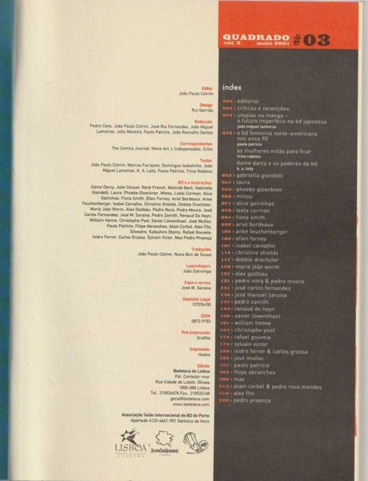 Quadrado #3 – Maio 2001-AA.VV.-Bedeteca