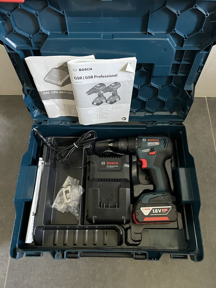 Безщітковий Акум.шуруповерт Bosch GSR 18V-55