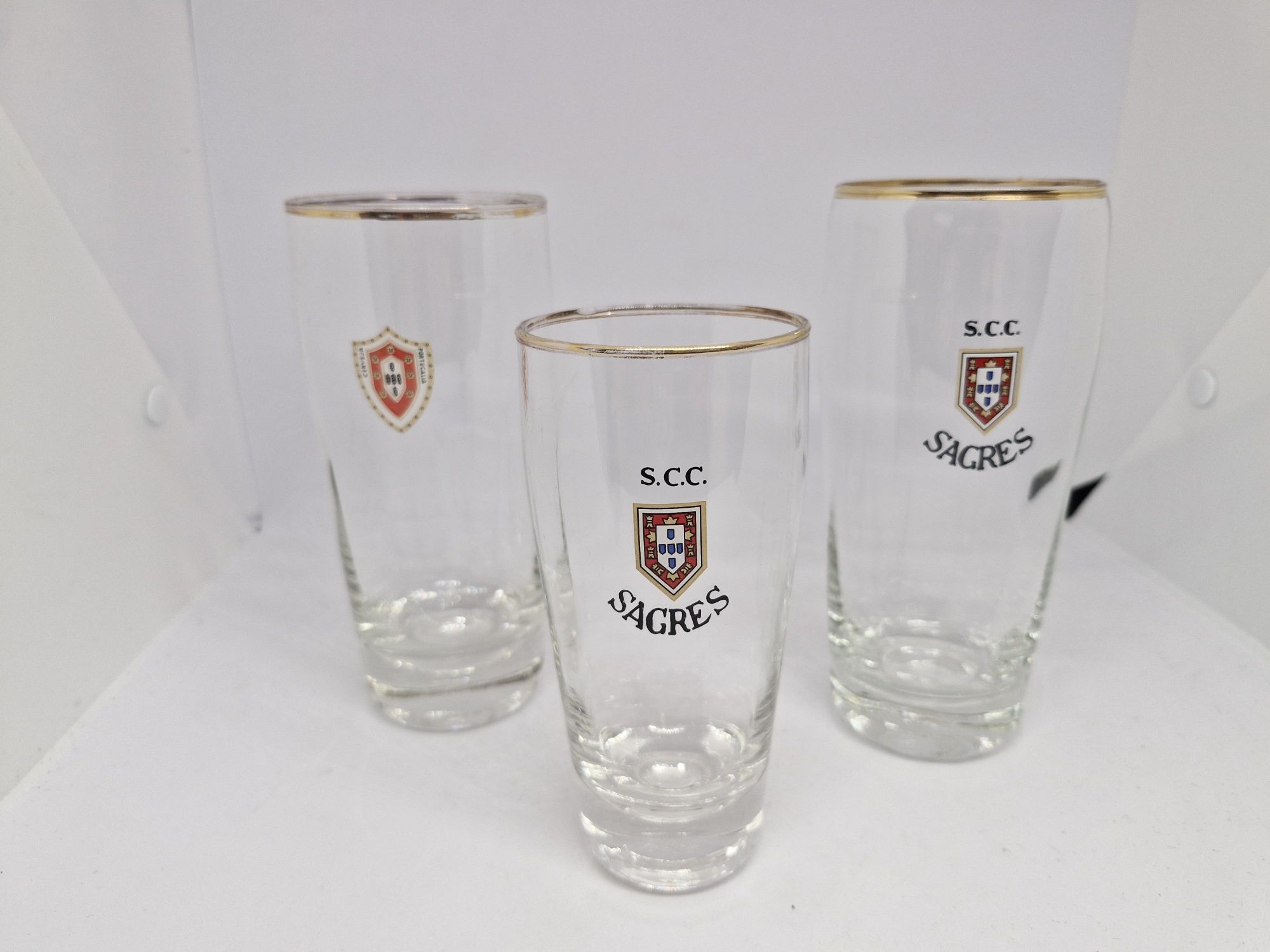 Copos antigos Sagres Cerveja Portuguesa