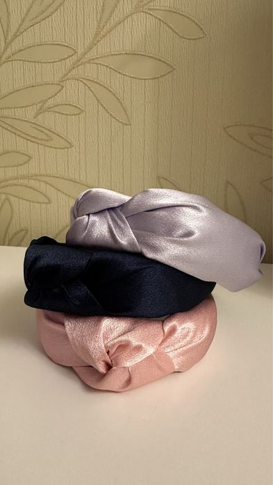 Обруч / ободок для волосся атласний