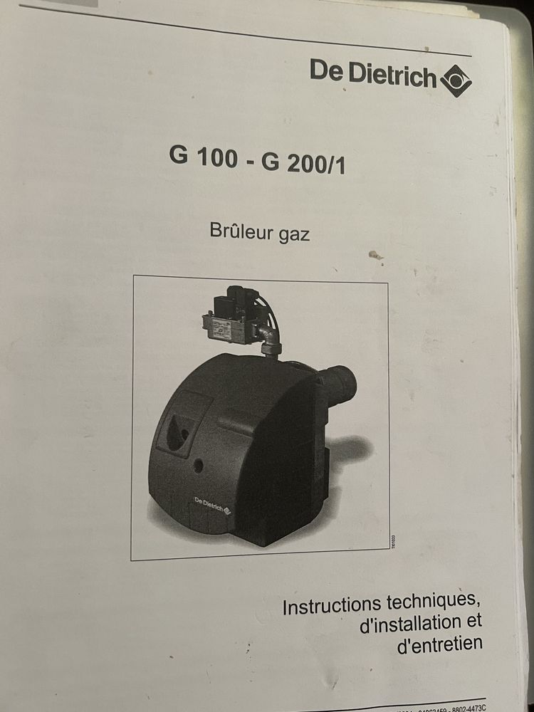 Peças Caldeira a Gás De Dietrich GT 120 - Queimador Gás + Diematic 3
