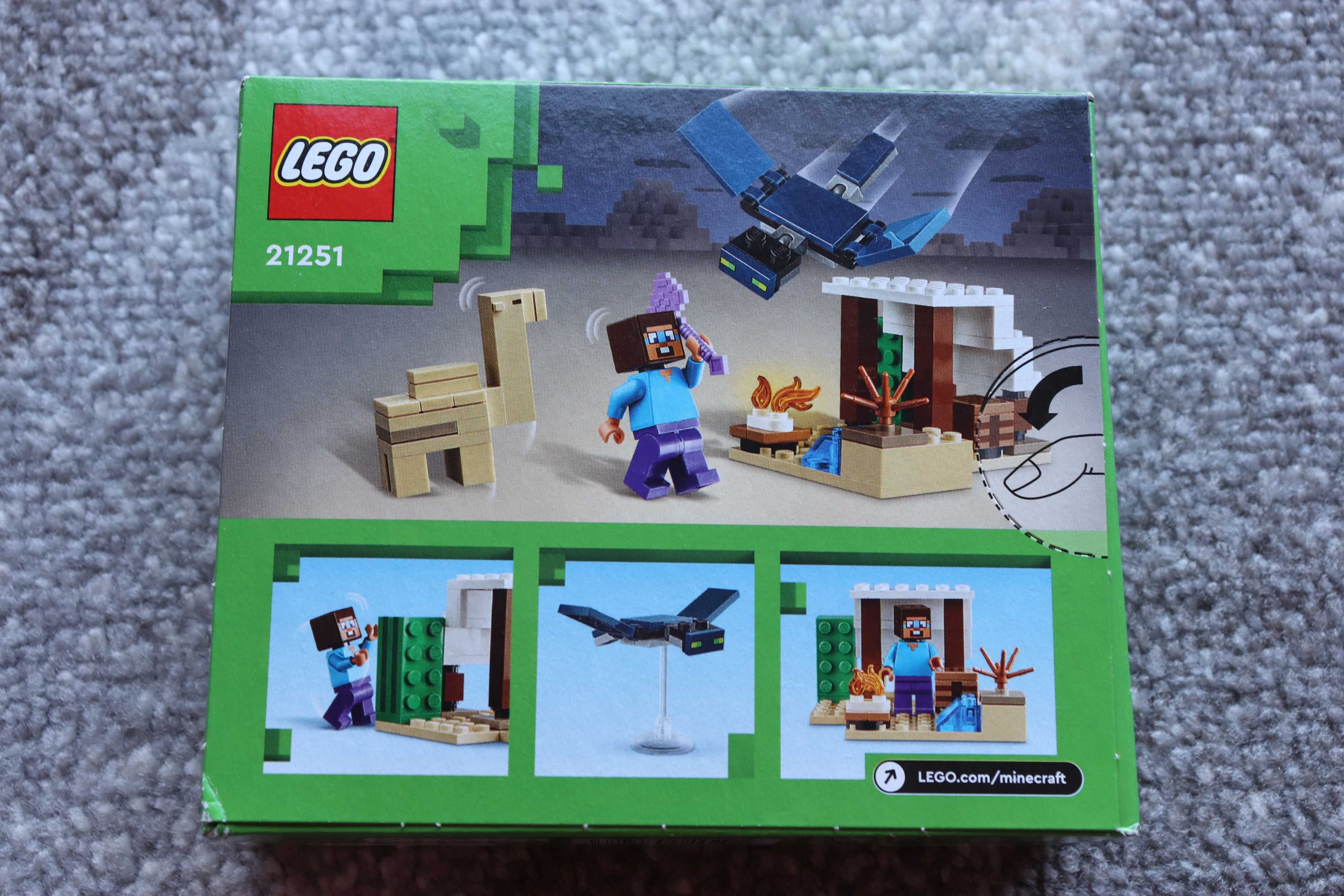 Klocki LEGO MINECRAFT 21251 Pustynna wyprawa Steve’a NOWE