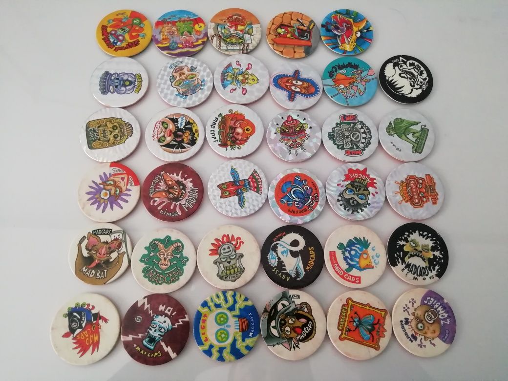 Lotes de tazos antigos de várias colecoes