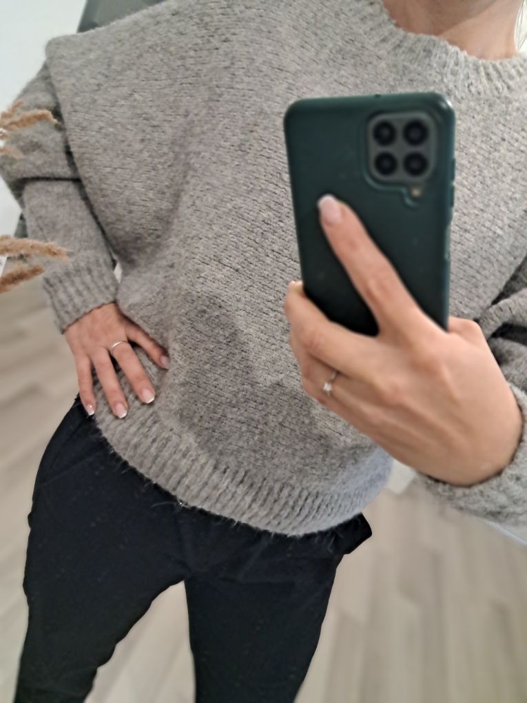 Sweter nietoperz gruby
